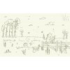 Komar Vliesová fototapeta Disney Winnie Poo Bee At One W/ Nature 400x250cm