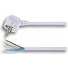 Solight flexo šnúra, 3x 1mm2, biela, 2m