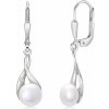 SOFIA strieborné náušnice s perlami AESOF-AE7465Z,WFM/R