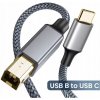 Kábel pre tlačiareň USB B na USB C, 3m, 480 Mb/s