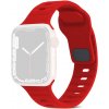 AppleMix Remienok pre Apple Watch Ultra 49 mm / 45 mm / 44 mm / 42 mm - vrúbkovaný - silikónový - červený
