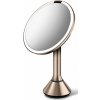 Kozmetické zrkadlo Simplehuman Sensor Touch, DUAL LED osvetlenie, 5x, dobíjacie, Rose Gold