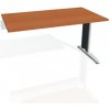 Pracovný stôl Flex, 140x75,5x80 cm, čerešňa/kov