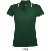 SOL'S | Pasadena Women, Dámske polo, zelená forest - biela, XXL