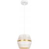 HEXE | Luster na lanku PARIS 1xE27/60W/230V biela/zlatá | HX0053