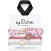 By Eloise London Set Pastel Paradise sada gumičiek do vlasov strieborná, ružová