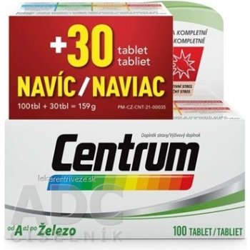 CENTRUM od A až po Železo SPRING PROMO 100 tabliet +30 tabliet