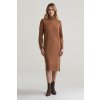 ŠATY GANT HERRINGBONE DETAIL ROLLNECK DRESS CACAO