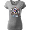 Lukostreľba komiks - Dámske tričko Pure - XL ( Tmavosivý melír )