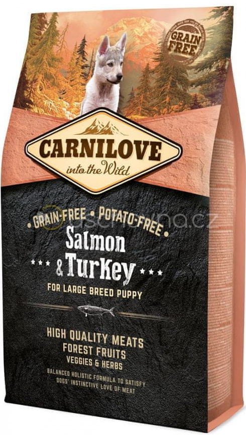 Carnilove Salmon & Turkey for Large Breed Puppy 4 kg