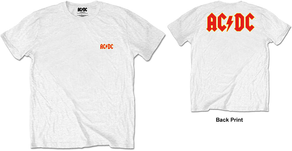 AC/DC tričko Logo biele
