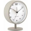 Dizajnové stolné hodiny s budíkom 6027GY Karlsson 14cm