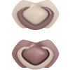 Canpol Set symetrických silikon cumlíkov 2 ks Pure Color Pink