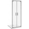 Jika Nion Otočné sprchové dvere dvojkrídlové, 90 cm, strieborné/sklo arctic H2562N20006661