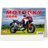 Stolový kalendár riadkový 22,6x13,9 cm - Motorky 2026
