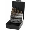 PROTECO sada vrtákov do kovu 1-10mm, 19 dielov, HSS Co5 DIN 338 45.04-2907-19