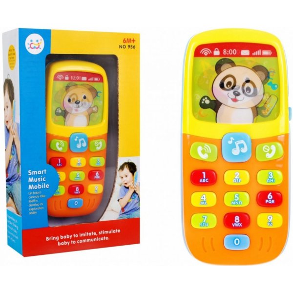 Interaktívna hračka Huile Toys interaktivní zvukový mobil telefon bliká