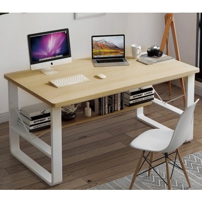 VerDesign písací stôl Naruto biela/javor