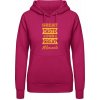 AWDis Hoodie Mikina - Dizajn - Great Taste for Great Moments - Zvodná ružová - S - Dámske