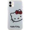 AppleMix HELLO KITTY Apple iPhone 11 - Hlava Hello Kitty - plast/guma - biely