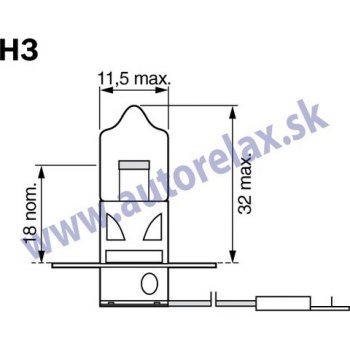 Narva H3 PK22S 12V 55W