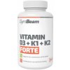 Vitamin D3+K1+K2 Forte 120 kapsúl - GymBeam