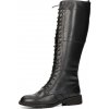 Robel dámske kožené čižmy na zips - čierne - 38