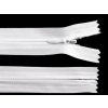 Špirálový zips skrytý No 3 dĺžka 60 cm - 1 ks 101 biela