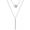 For Silver Dvojitý náhrdelník s príveskami - Striebro 925