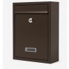 Pepita klasická uzamykateľná pozinkovaná oceľová poštová schránka - hnedá Pepita
