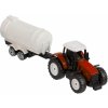 Teamsterz Traktor s valníkem - Červený traktor s cisternou