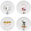 Vista Alegre - Set 4x dezertný tanier 22,9cm - Tea with Alice