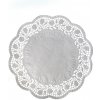 Wimex Dekoračná krajka okrúhla biela priemer 26cm, 100 ks