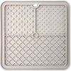 Lízacia podložka & Podložka na maškrty štvorcová sivá 20 x 20 cm