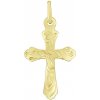 Silvego Zlatý prívesok krížik Abisua SILVEGOB10021GY