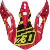 kšilt pro přilby X1.9 a X1.9D, ZED (červená/černá/žlutá fluo)