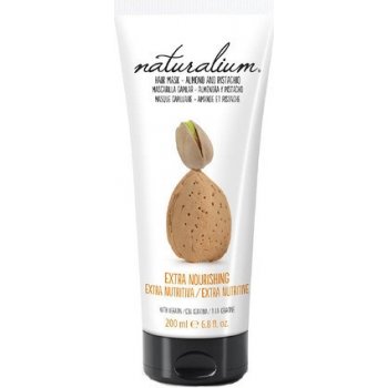 Naturalium vlasová maska ​​s výťažkom z mandlí a pistácií (Extra Nourishing Hair Mask Almond & Pistachio) 200 ml