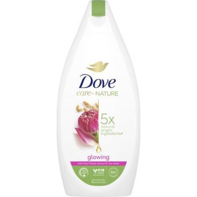 Dove Care By Nature Glowing Shower Gel vyživujúci a hydratačný sprchovací gél na rozjasnenie pokožky 400 ml pre ženy