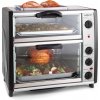 OneConcept All-You-Can-Eat, dvojitá minirúra s grilovaciou platňou, 42 l, 2350 W (GQ3-ALL-YOU-CAN-EAT)