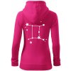 Súhvezdie - Gemini - Blíženci - Mikina dámska trendy zipper s kapucňou - XS ( Purpurová )
