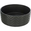 Trixie keramická miska vrúbkovaná čierna 0,9 l/16 cm