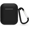 Ochranné pouzdro na Apple Airpods 1,2 silikónové hladké Farva: Čierna