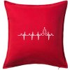 EKG Vianočný stromek - Vankúš 50x50 - 50x50 - Vrátane výplne ( Červená )