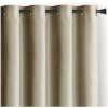 Hnedý/béžový zamatový dimout záves 140x245 cm Eyelets – Restilo