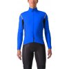 Castelli Perfetto RoS 2 Convertible Jacket, Azzurro italia/ Silver reflex Veľkosť: M Pánska vetru a vode odolná bunda s odopínacími rukávmi