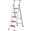 Hliníkový rebrík Lemar 5-stupňový, nosnosť do 150 kg