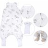 Baby Nellys Spací vak so zahrnovacími nohavičkami Nature