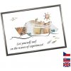 Rámček na darovanie peňazí - Dovolenka - plavba loďou, Nápis anglicky, Rámik 914 - antracitová