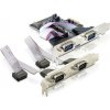 Delock Adaptér PCI Express x1 4x sériový port + low profile