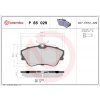 Sada brzdových platničiek, vždy 4 kusy v sade BREMBO P 85 029 (P85029)